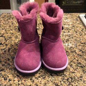 Authentic Plum Girls Bailey Button Uggs